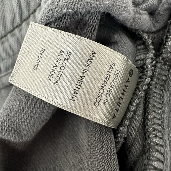 Athleta Shorts Womens 16 Gray Pull on Drawstring Casual Athletic Pockets High - Picture 7 of 12